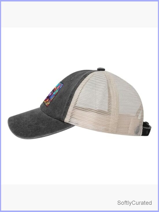 Stained Glass Dog Breed Trucker Cap Baseball Hat One Size main image 6